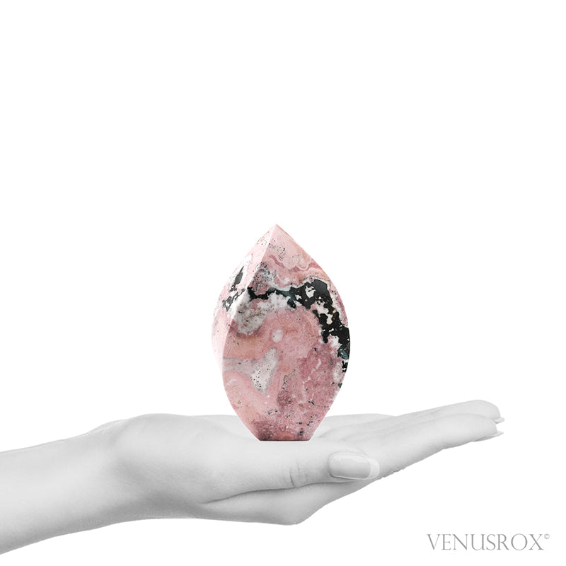 Rhodonite Polished Flame from Peru | Venusrox