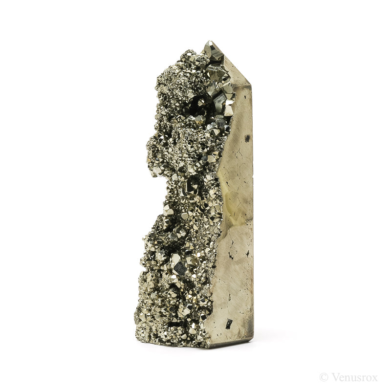 Pyrite Polished/Natural Geode Point from Peru | Venusrox