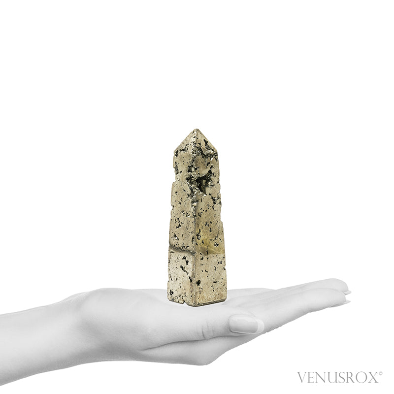 Pyrite Polished/Natural Geode Point from Peru | Venusrox