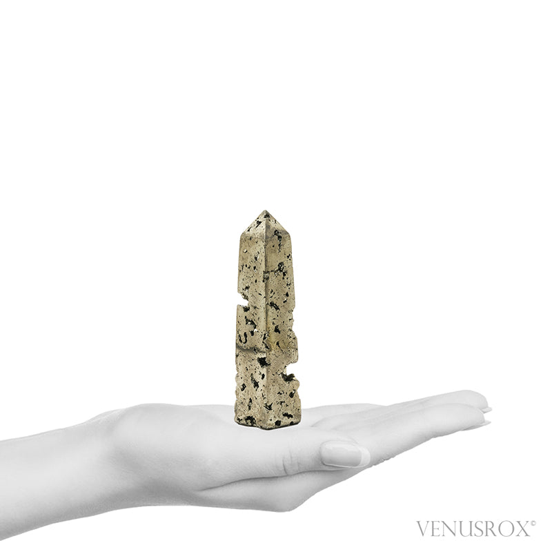 Pyrite Polished/Natural Geode Point from Peru | Venusrox