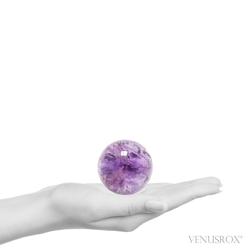 Amethyst Phantom Polished Sphere from Brazil | Venusrox