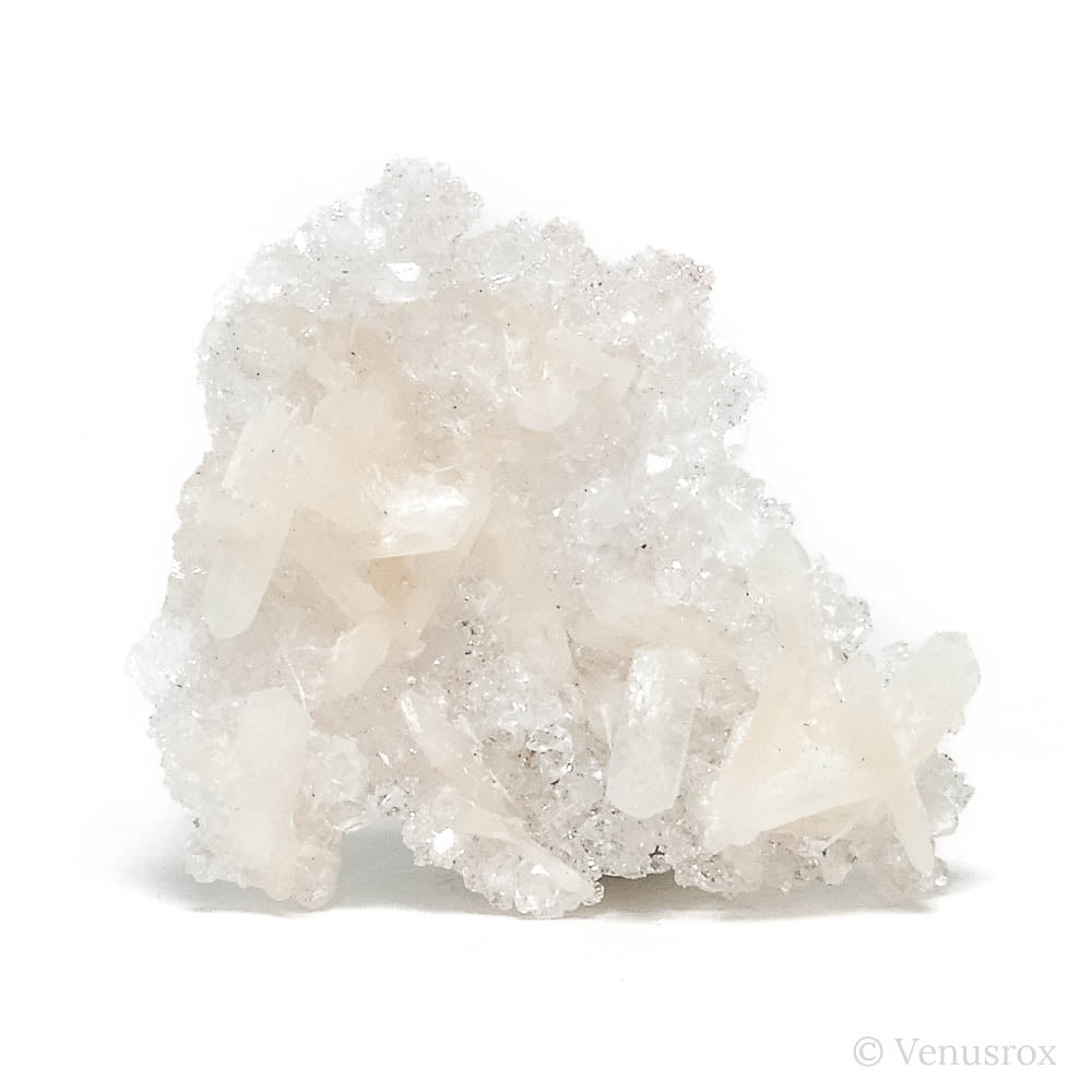 Stilbite on micro-Apophyllite Natural Cluster from Maharashtra, India | Venusrox