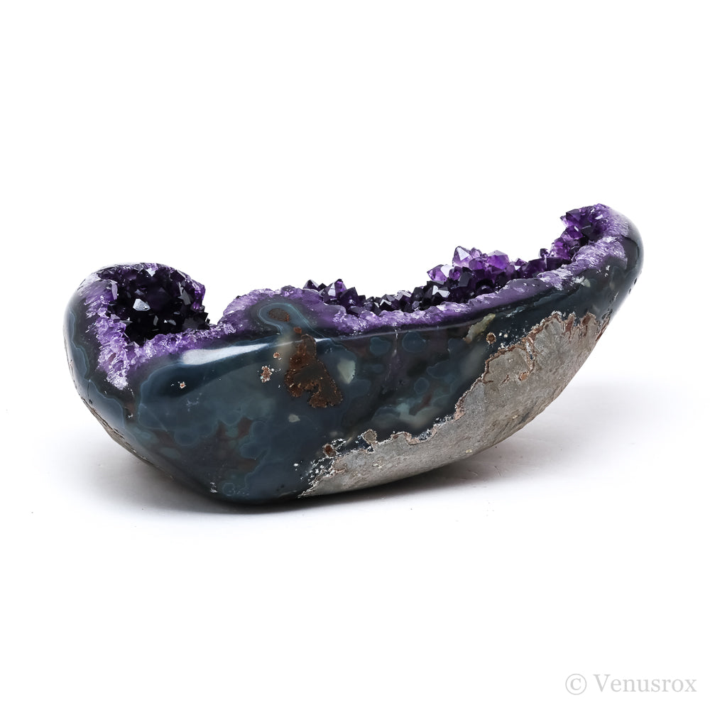 Amethyst with Agate Polished/Natural Cluster from Uruguay | Venusrox