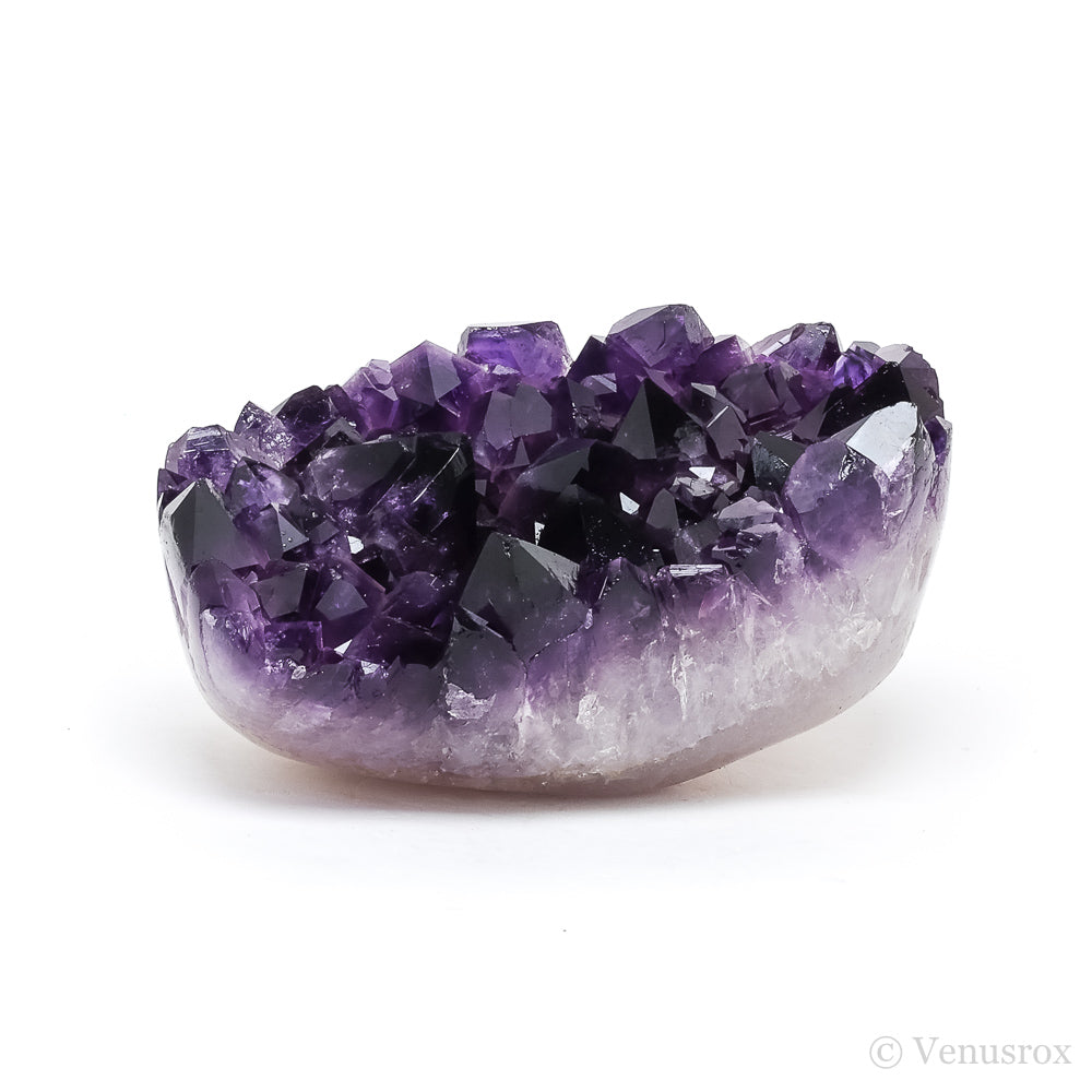 Amethyst with Clear Quartz Part Polished/Part Natural Cluster from Uruguay | Venusrox