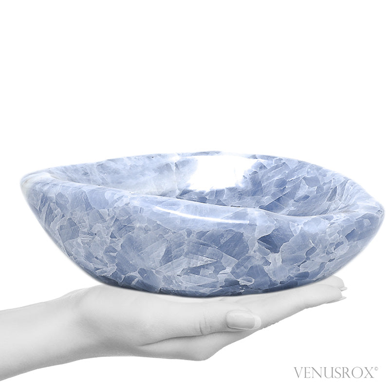 Blue Calcite Polished Bowl from Madagascar | Venusrox