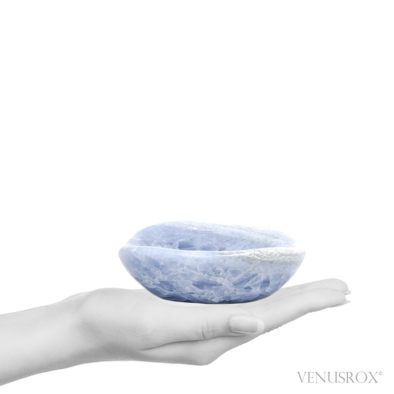 Blue Calcite Polished Bowl from Madagascar | Venusrox