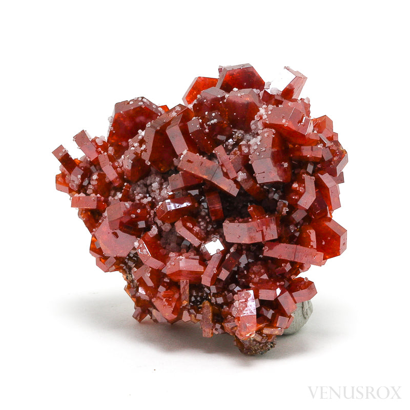 Vanadinite on Barite Natural Specimen from Mibladen, Midelt, Meknes-Tafilalet Region, Morocco | Venusrox