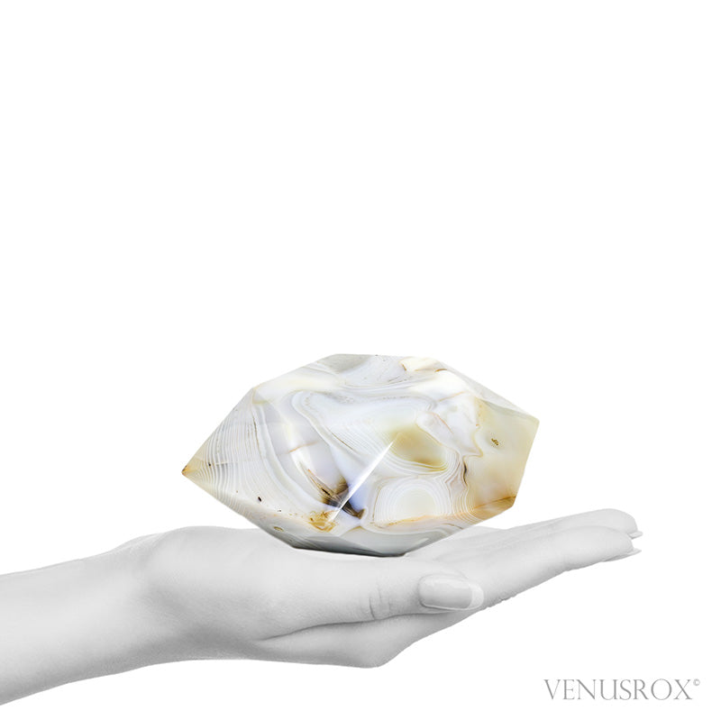 Agate with Quartz Polished Crystal from Madagascar | Venusrox