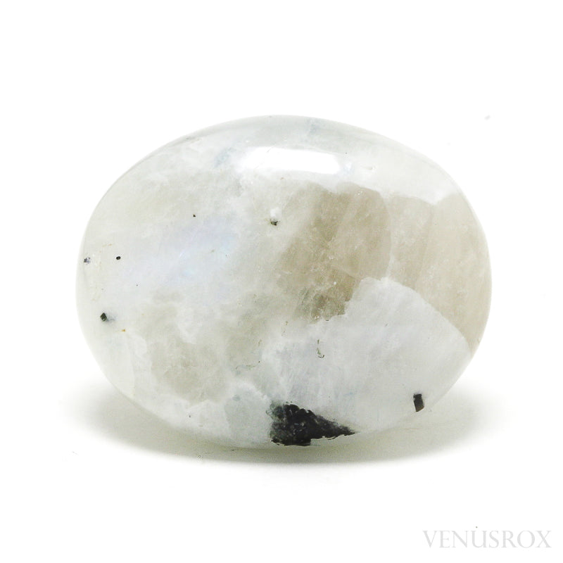 Rainbow Moonstone with Black Tourmaline Polished Crystal from India | Venusrox