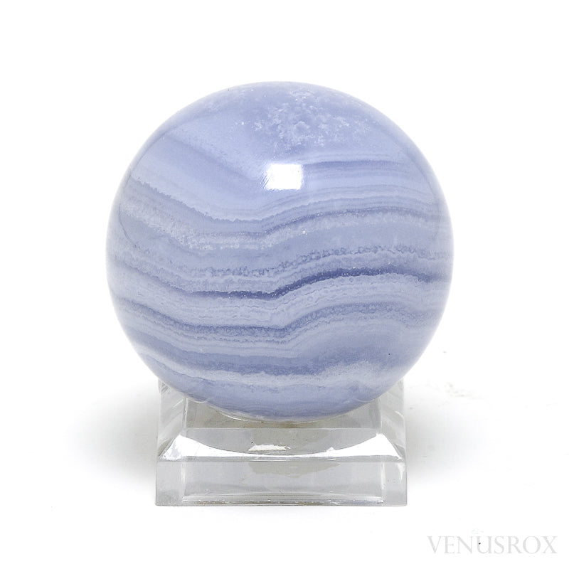 Blue Lace Agate Polished Sphere from Namibia | Venusrox