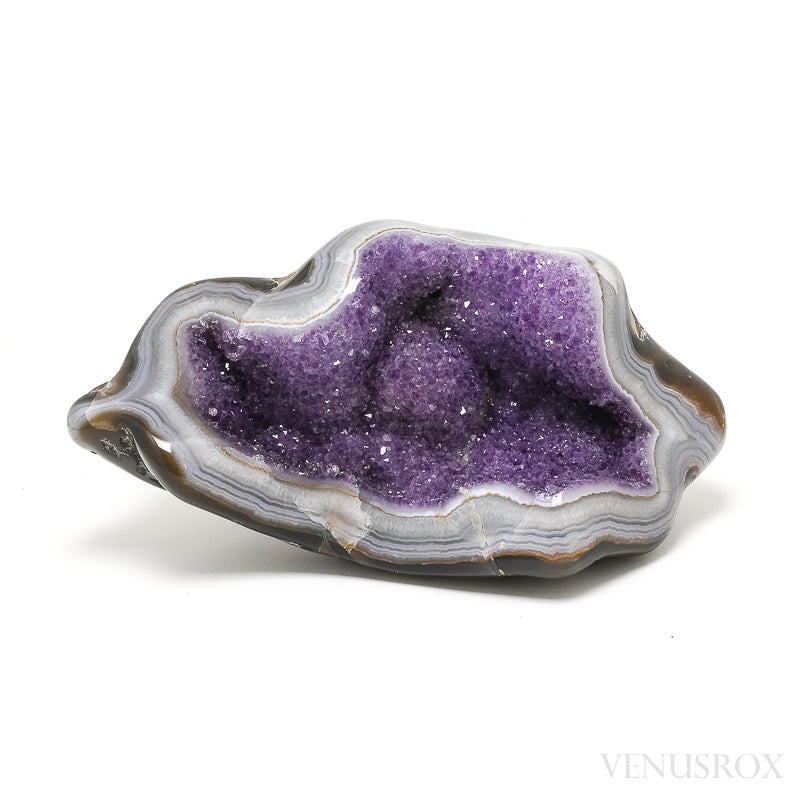 Amethyst with Agate Polished/Natural Cluster from Uruguay | Venusrox