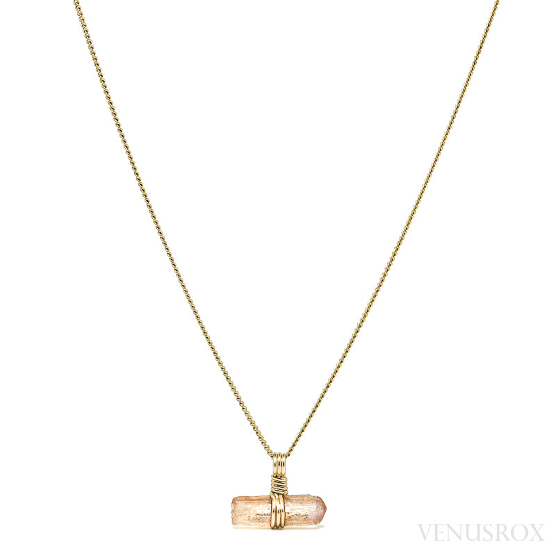 Imperial Topaz Natural Crystal Pendant from Brazil | Venusrox