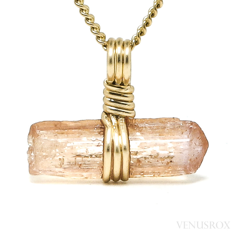 Imperial Topaz Natural Crystal Pendant from Brazil | Venusrox
