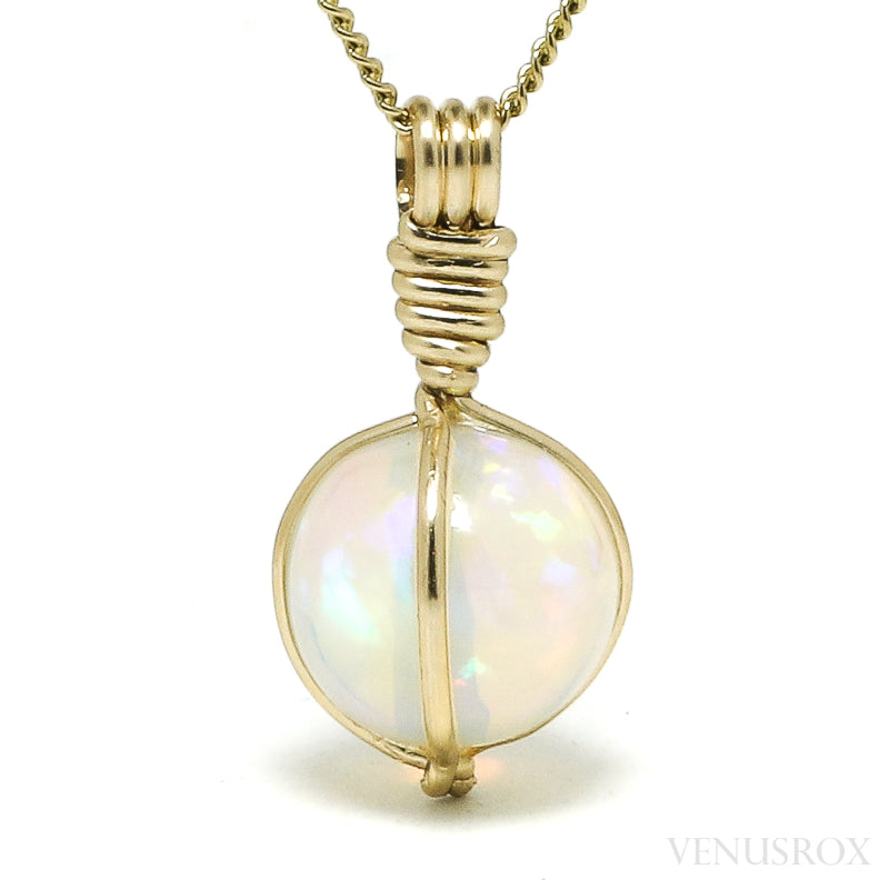 Opal Polished Sphere Pendant from Ethiopia | Venusrox