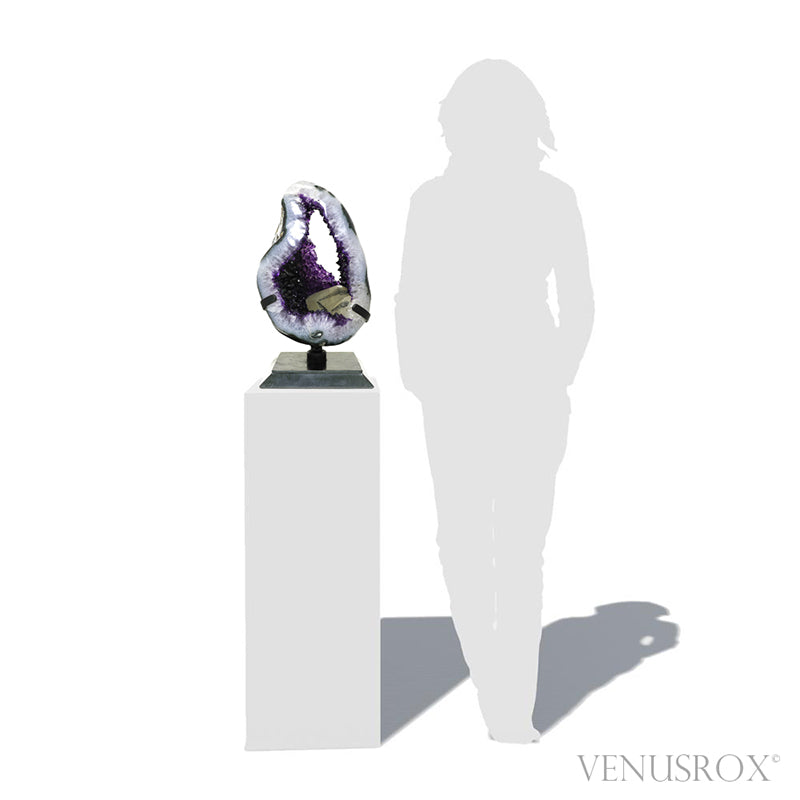 Amethyst with Calcite and Agate Polished/Natural Cluster | Venusrox