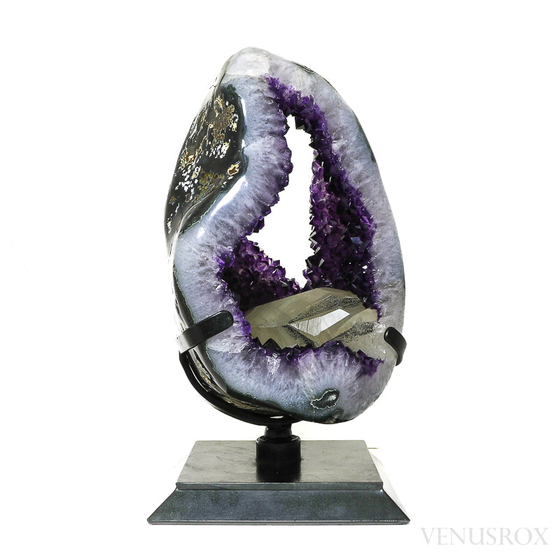 Amethyst with Calcite and Agate Polished/Natural Cluster | Venusrox