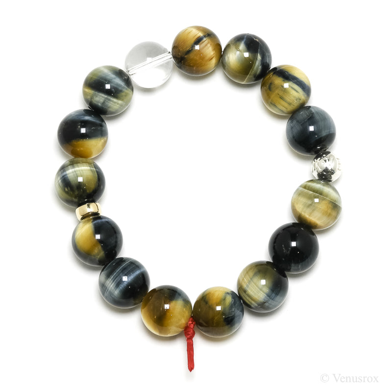 Blonde Tigers Eye with Falcons Eye Bracelet from South Africa | Venusrox