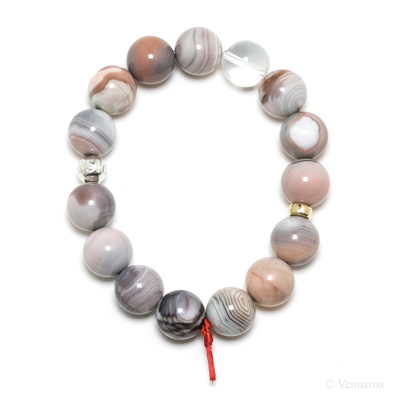 Pink Agate Bracelet from Botswana | Venusrox