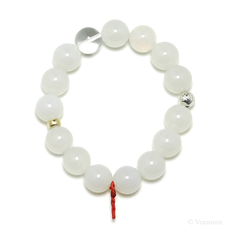 White Agate Bracelet from Brazil | Venusrox