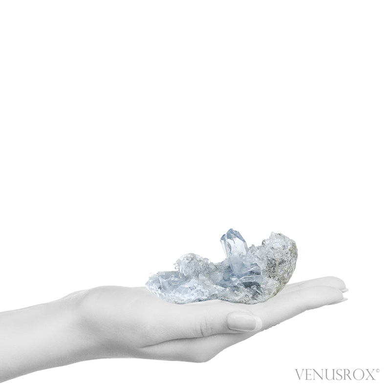 Blue Celestite Natural Cluster from Madagascar | Venusrox