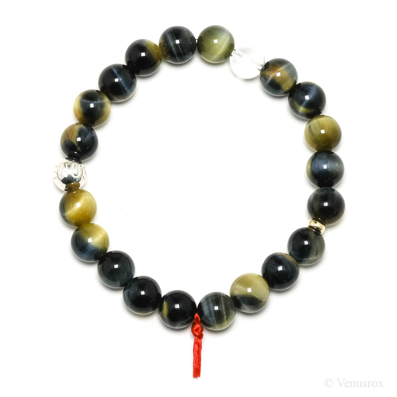 Blonde Tigers Eye with Falcons Eye Bracelet from South Africa | Venusrox