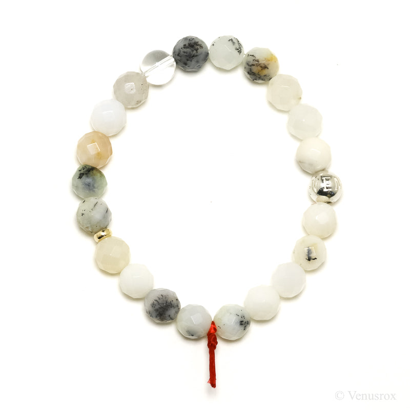 Dendritic Opal Bead Bracelet from Madagascar | Venusrox