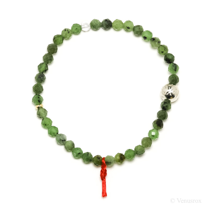 Green Nephrite Jade Bead Bracelet from Canada | Venusrox