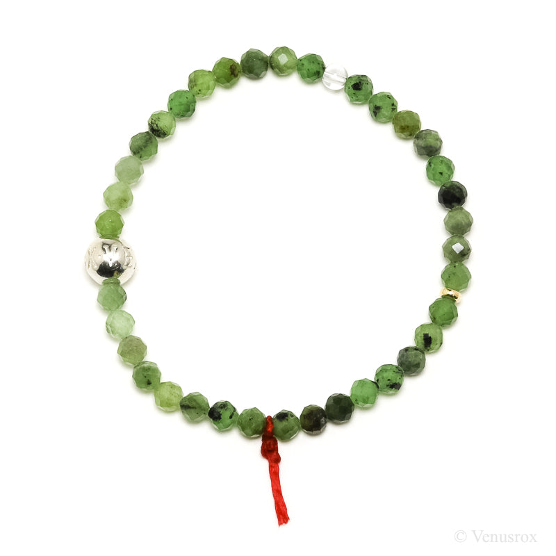 Green Nephrite Jade Bead Bracelet from Canada | Venusrox