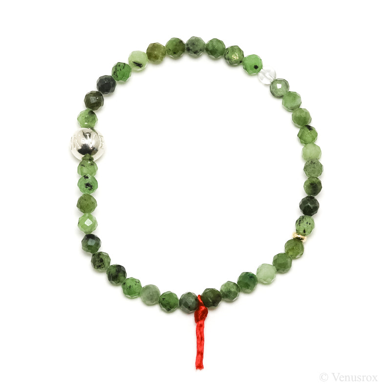 Green Nephrite Jade Bead Bracelet from Canada | Venusrox