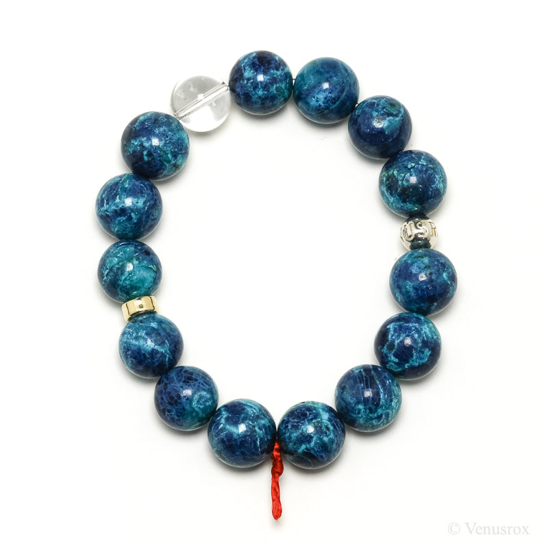 Chrysocolla with Shattuckite Bracelet from Peru | Venusrox