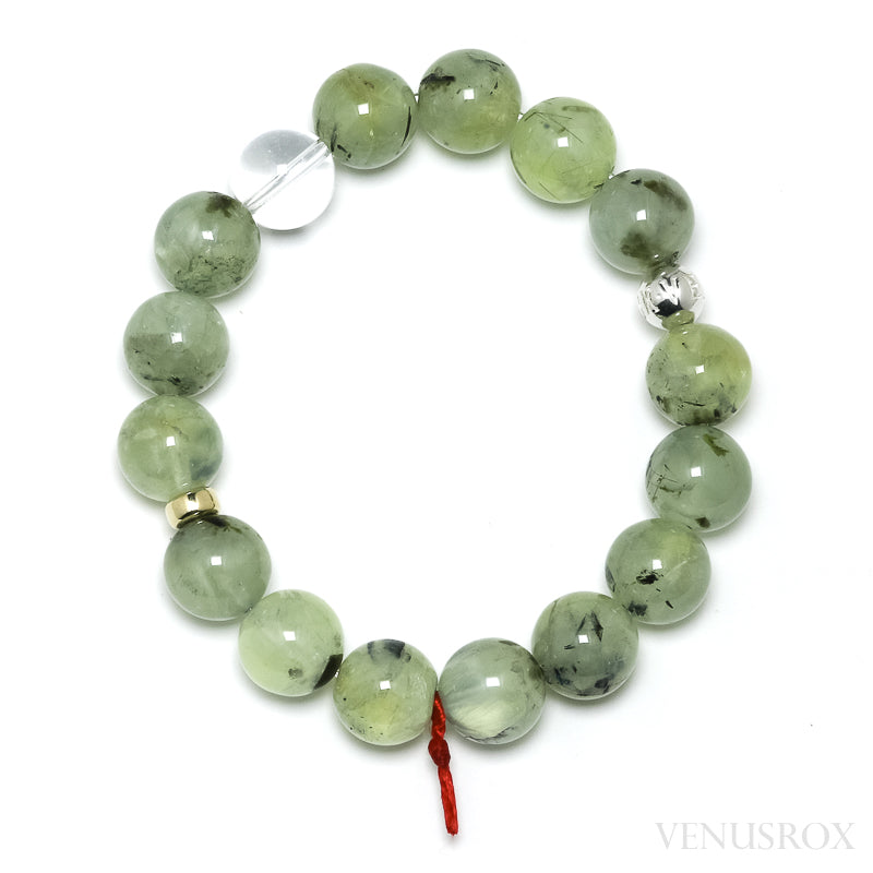 Prehnite with Epidote Bracelet from Mali | Venusrox