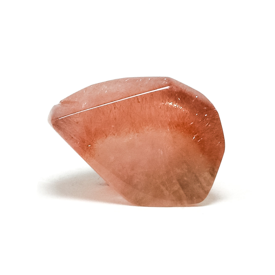 Strawberry Quartz Part Polished Crystal from the Shymkent Region, Kazakhstan | Venusrox