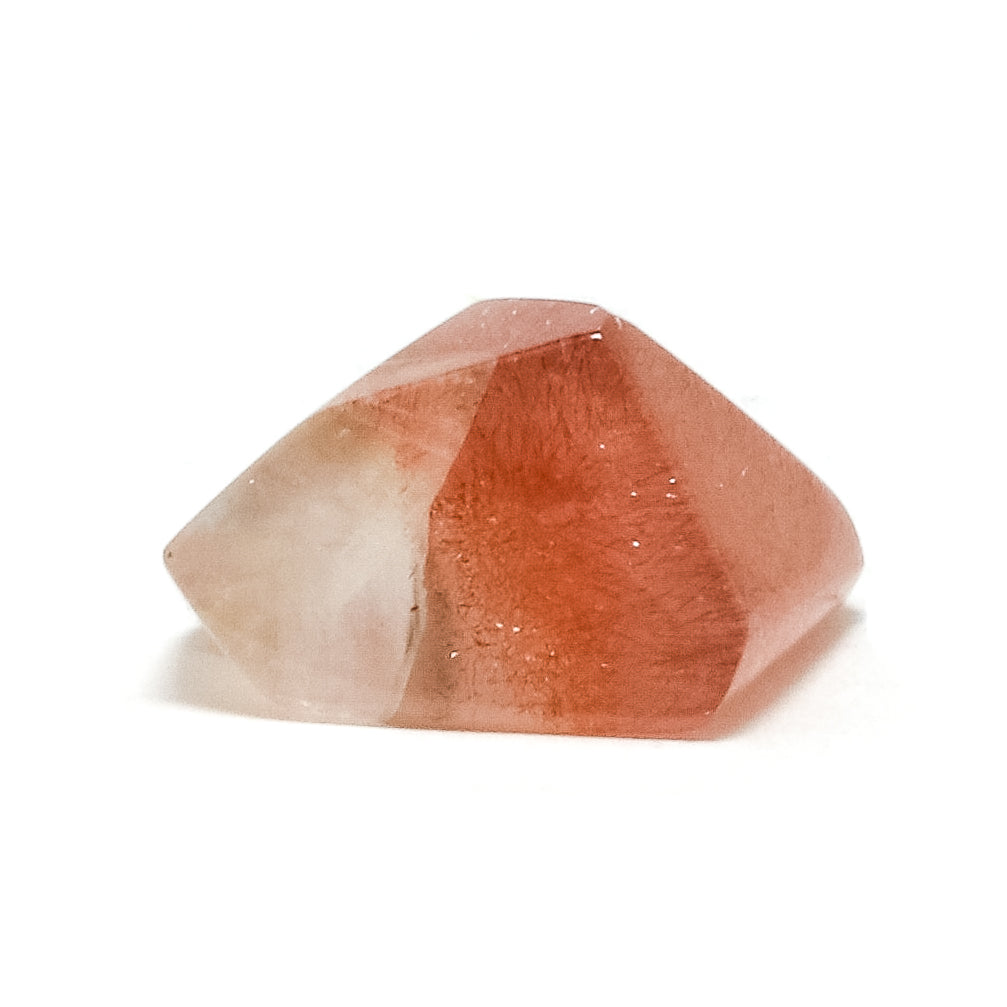 Strawberry Quartz Part Polished Crystal from the Shymkent Region, Kazakhstan | Venusrox