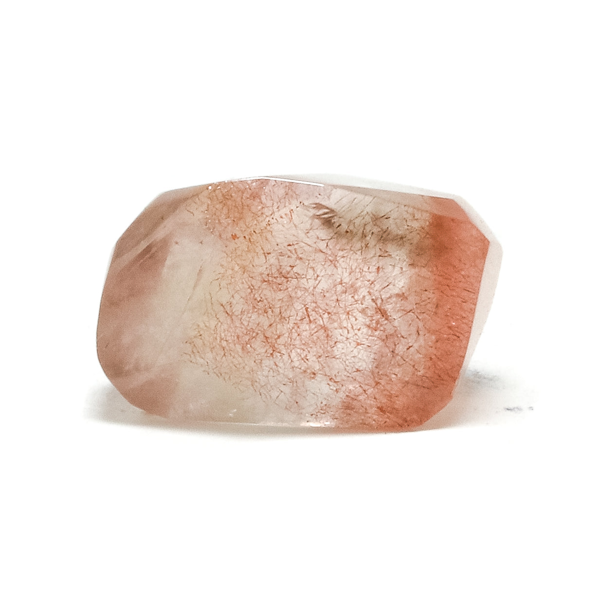 Strawberry Quartz Part Polished Crystal from the Shymkent Region, Kazakhstan | Venusrox