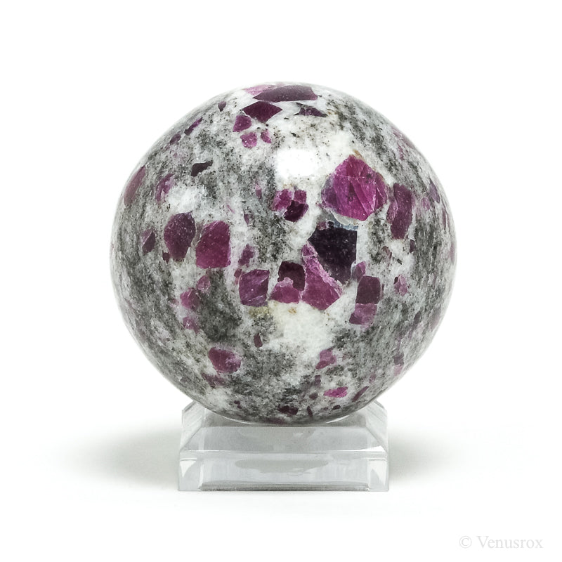 Ruby in Rhyolite Polished Sphere from India | Venusrox