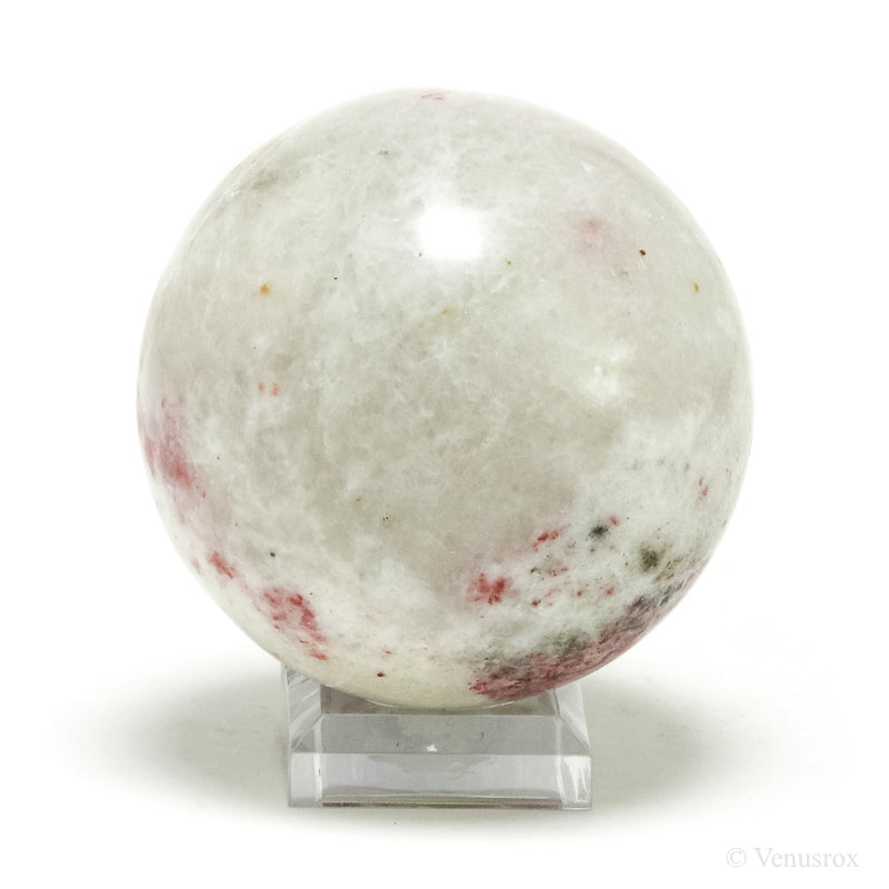 Cinnabite (Cinnabar in Scapolite) Polished Sphere from Peru | Venusrox