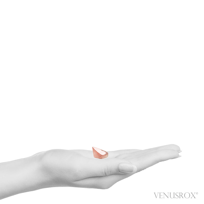 Strawberry Quartz Part Polished/Part Natural Point from Shymkent Region, Kazakhstan | Venusrox