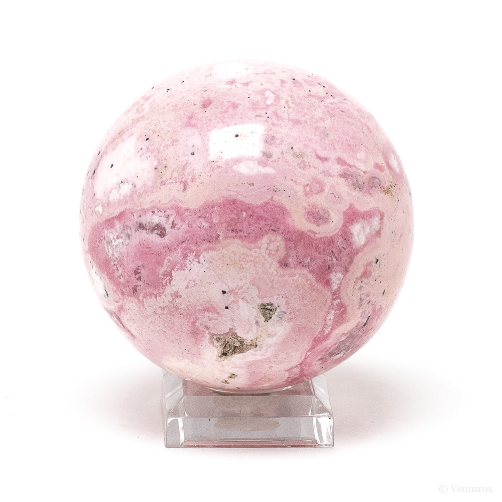 Rhodonite with Quartz Sphere from Peru | Venusrox