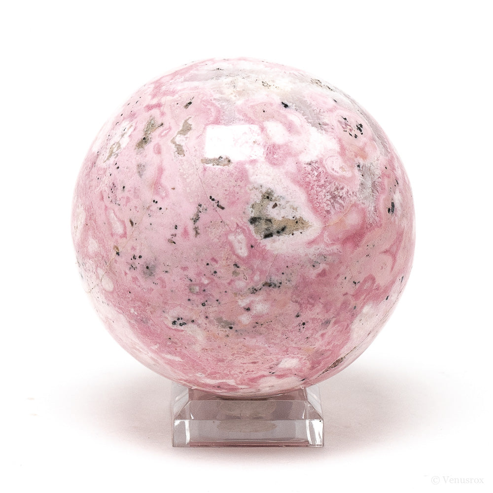 Rhodonite with Quartz Sphere from Peru | Venusrox