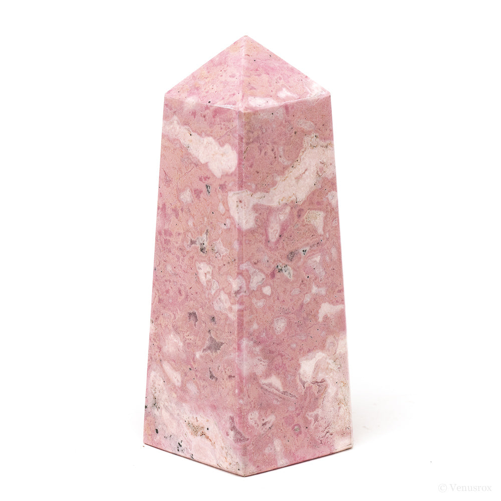 Rhodonite with Quartz Polished Point from Peru | Venusrox