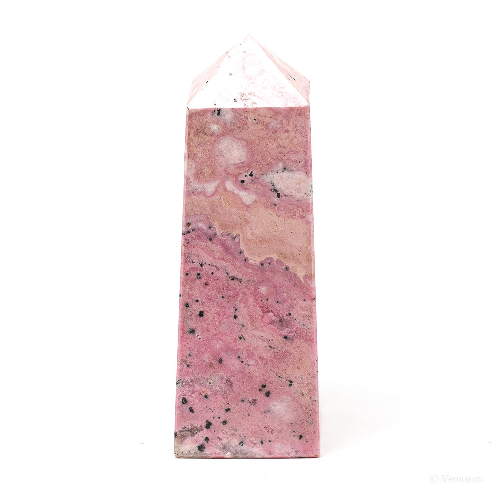 Rhodonite with Quartz Polished Point from Peru | Venusrox
