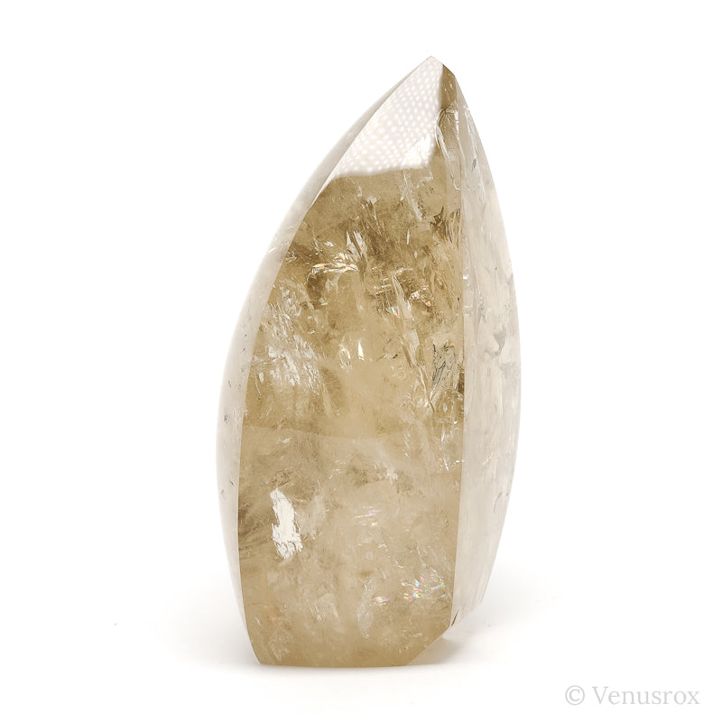 Natural Citrine Polished Flame from Brazil | Venusrox