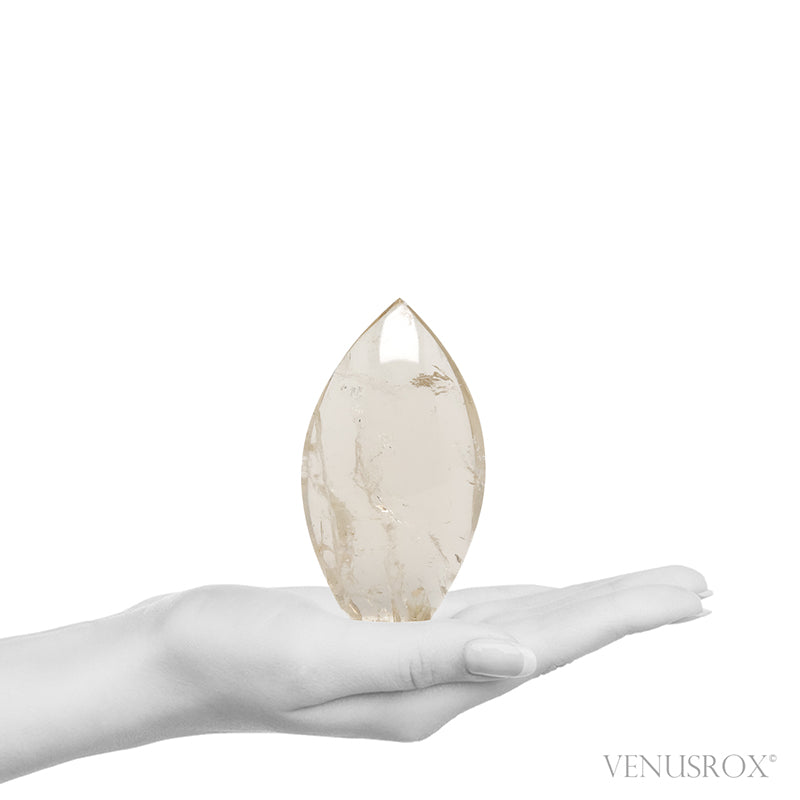 Natural Citrine Polished Flame from Brazil | Venusrox
