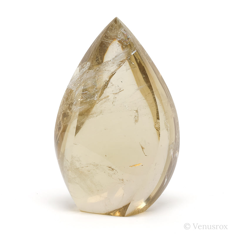 Natural Citrine Polished Flame from Brazil | Venusrox