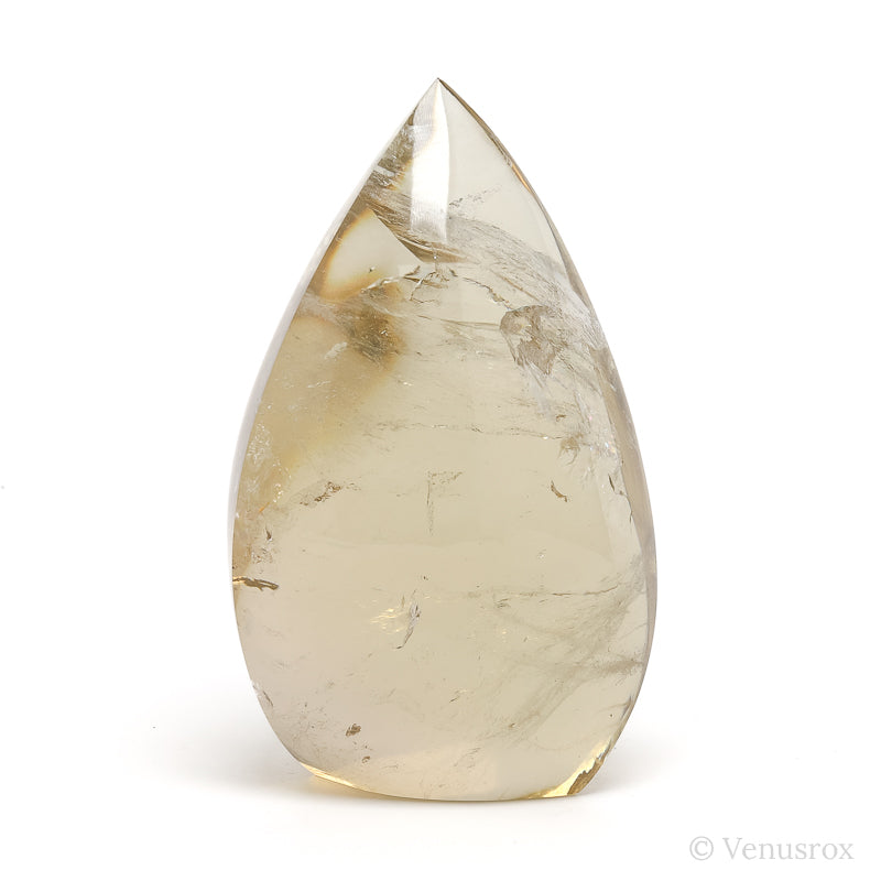 Natural Citrine Polished Flame from Brazil | Venusrox