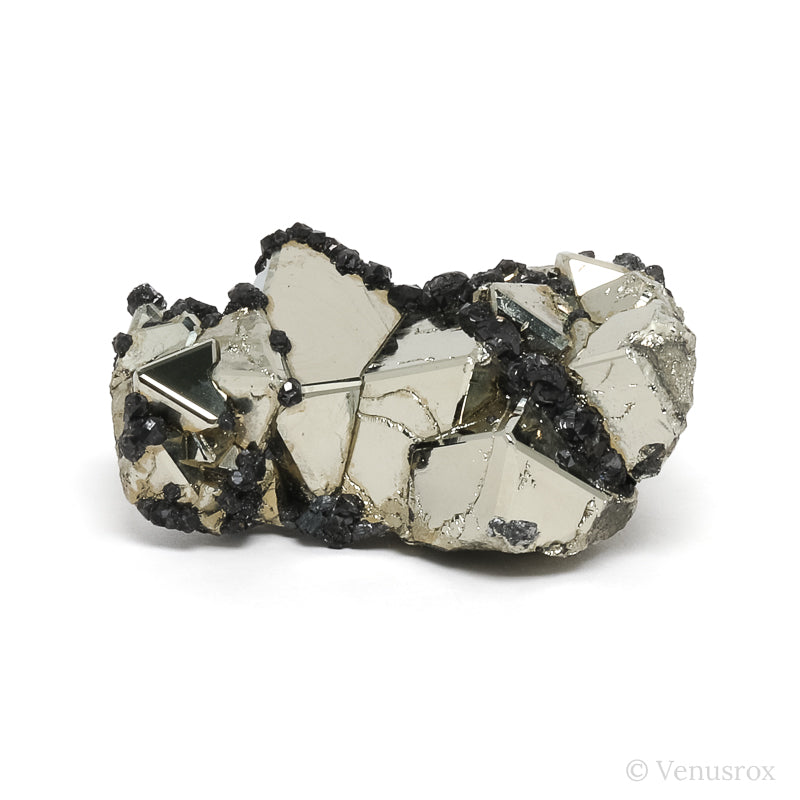 Pyrite with Sphalerite Natural Cluster from the Huanzala Mine, Huallanca District, Dos de Mayo Province, Huánuco Department, Peru | Venusrox