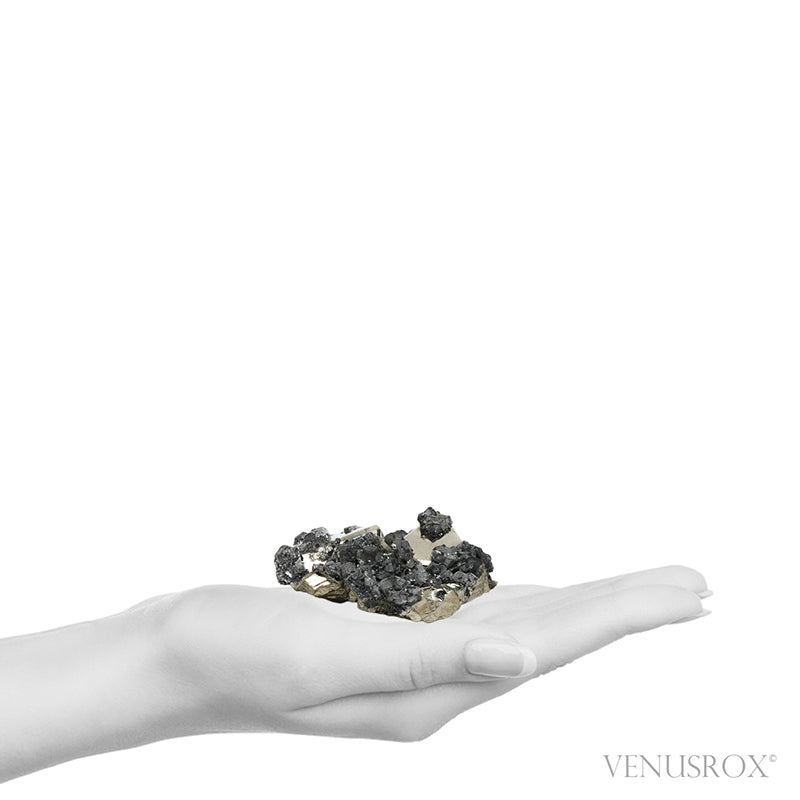 Pyrite with Sphalerite Natural Cluster from the Huanzala Mine, Huallanca District, Dos de Mayo Province, Huánuco Department, Peru | Venusrox