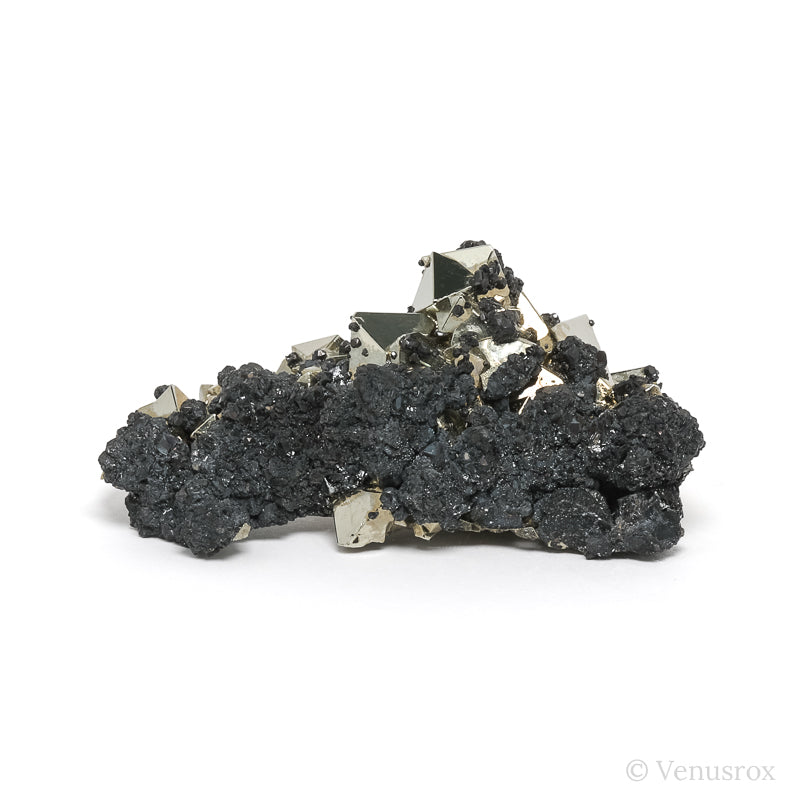 Pyrite with Sphalerite Natural Cluster from the Huanzala Mine, Huallanca District, Dos de Mayo Province, Huánuco Department, Peru | Venusrox