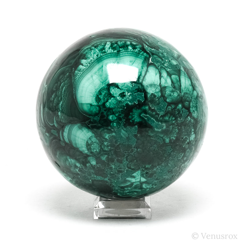 Malachite Polished Sphere from the Democratic Republic of Congo | Venusrox