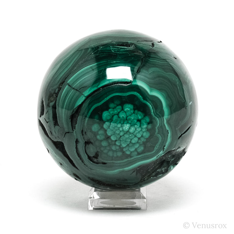 Malachite Polished Sphere from the Democratic Republic of Congo | Venusrox